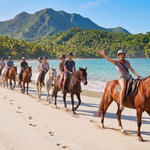 Playa Rincón a caballo en Las Galeras & Samaná