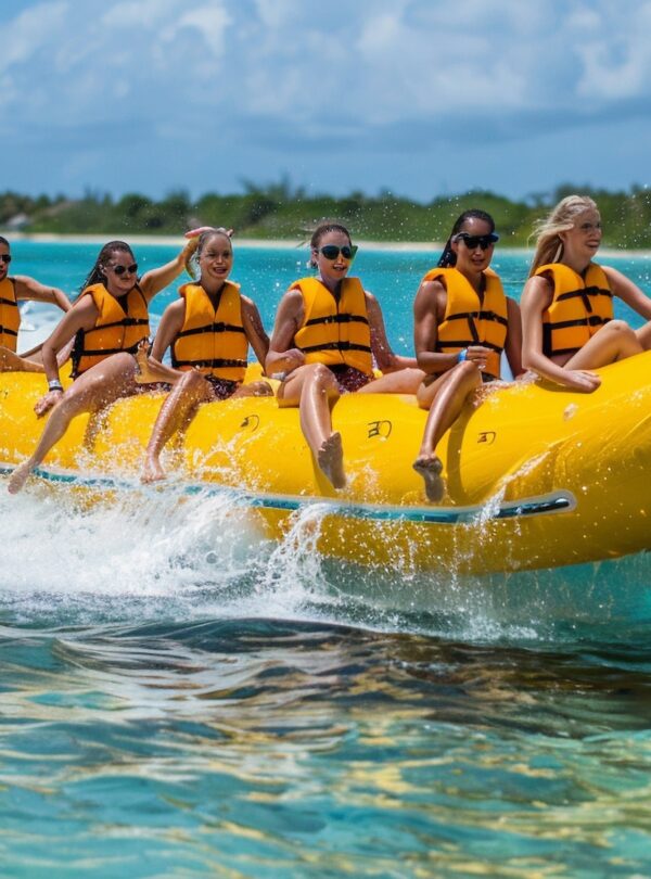people-ride-banana-ride-sea-vacation copia